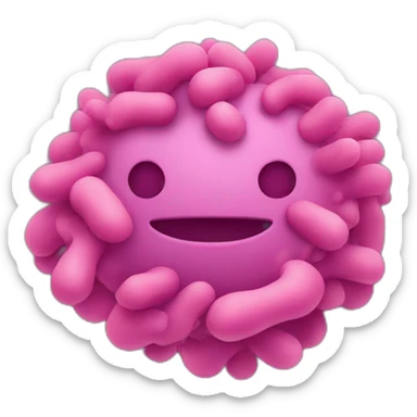 bacteria without face sticker