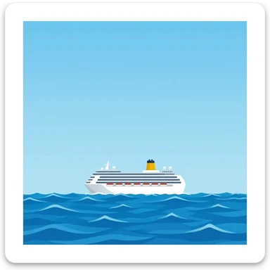 Cruise ship sticker