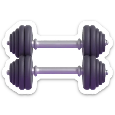 metal gym dumbbell sticker