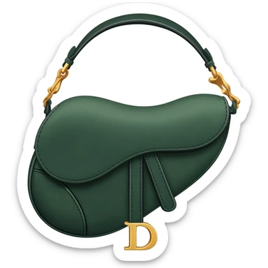 dark green dior saddle bag sticker