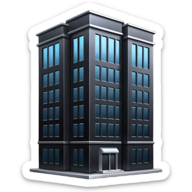 The dark building of the vodka building sticker