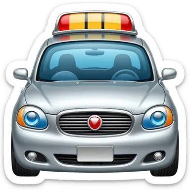 exit and entry on car icon sticker