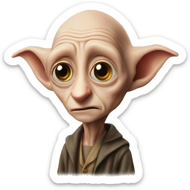 shat dobby from harry potter sticker
