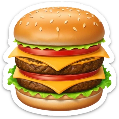 Double meat burger sticker