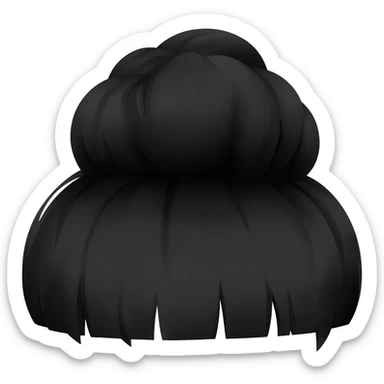 Moño negro de luto sticker