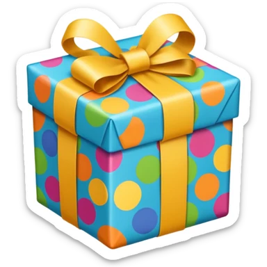I want to generate a 3d image of a gift sticker