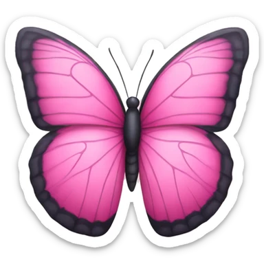 Pink butterfly  sticker