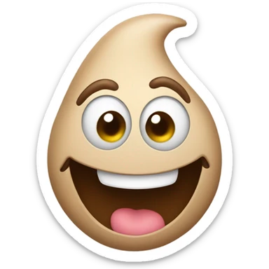 A poop emoji  sticker