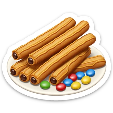 churros + m&ms sticker