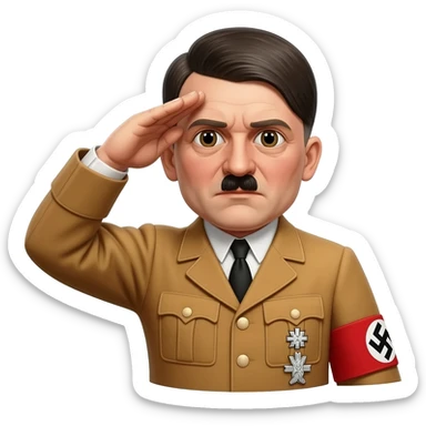 hitler salut nazi sticker