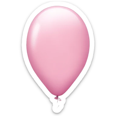 Light pink one balloon  sticker