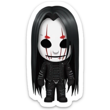 Joey Jordison Slipknot with this style : hardmetal gothic sticker