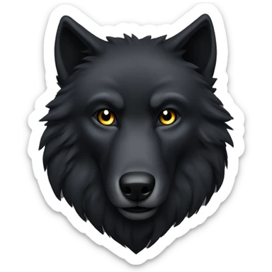 Big black wolves sticker