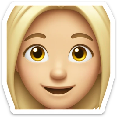 cute glowy smiling face sticker