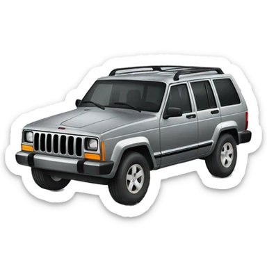 Grey Jeep Cherokee sticker