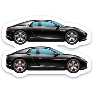 luxury car side view sticker