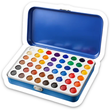 watercolor paint set sticker