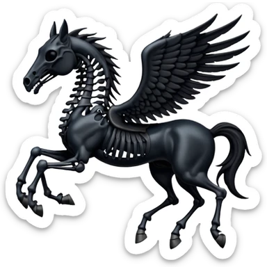 thestral: Winged horses visible only to those who have witnessed death and understand its significance. sticker