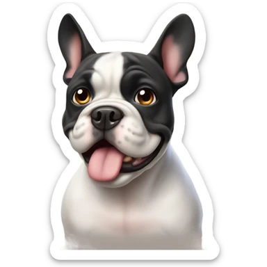 French bull dog mearl sticker