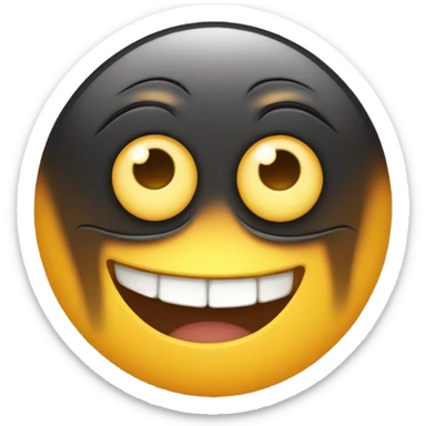 Cartoony sun with a face, wide, circular eyes with white sclera, pure black pupils and corneas with and three freckles on each cheek  sticker