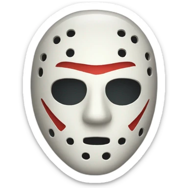 jason mask sticker