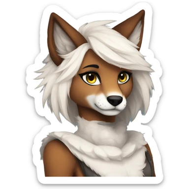 Edgy modern anthro furry by Falvie, LiLaiRa, AngieWolf sticker