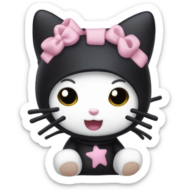 Hello kitty kuromi sticker
