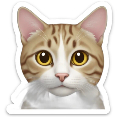 cat en cohete sticker