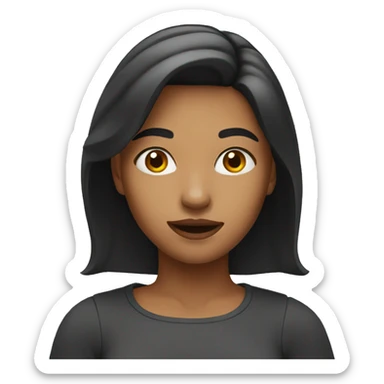 A girl acting  sticker