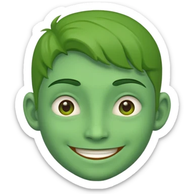I said green skin not afro sticker