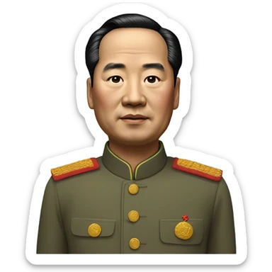 photorealistic mao zedong sticker