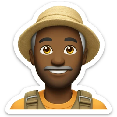 peche qui prend le soleil sticker