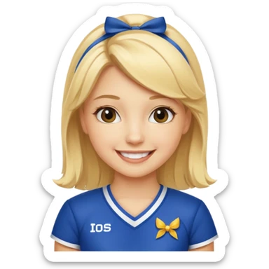 Una niña porrista sticker