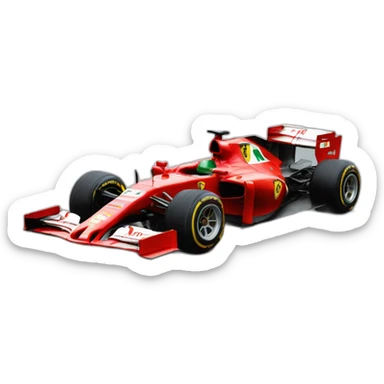 F1 ferrari car sticker