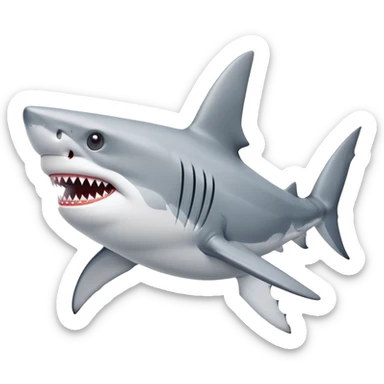 A shark w adidas shoes sticker