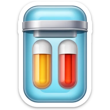 medicine capsule in case sticker