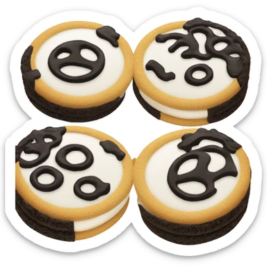Two Oreos cookies sticker