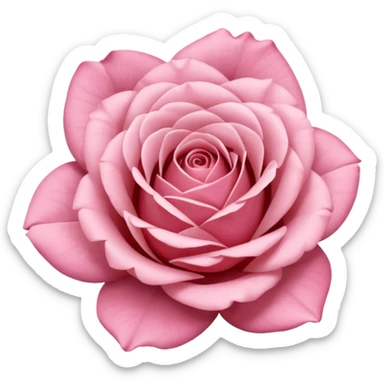“A Polaroid photo of a pink rose  sticker