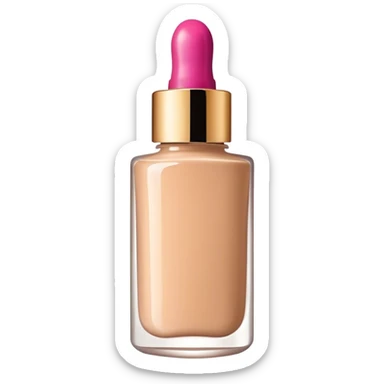 Makeup foundation sticker