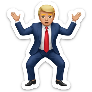 Donald Trump twerking  sticker