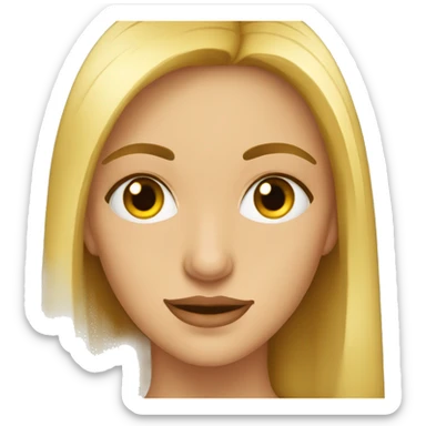 Cara amarilla con los ojos a la izquierda  sticker