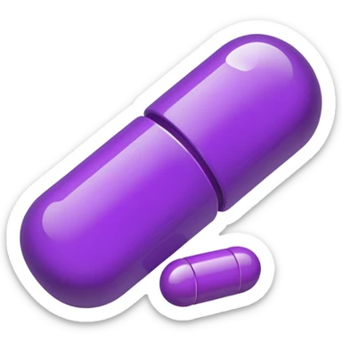 Purple pharma product sticker