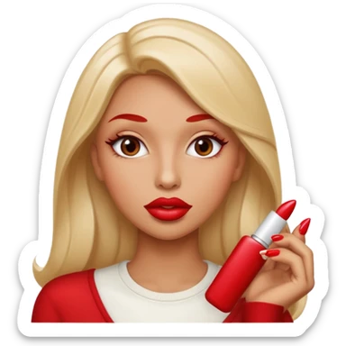 Big lips long nails bestie  sticker