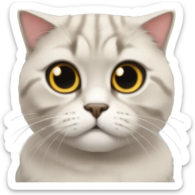 Scottish cat fold sticker