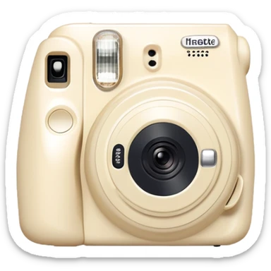 Cream instax  sticker