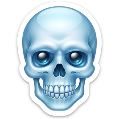 🥶+☠️ sticker