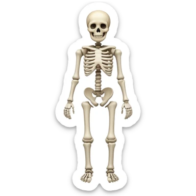 horror skeleton full body dead sticker