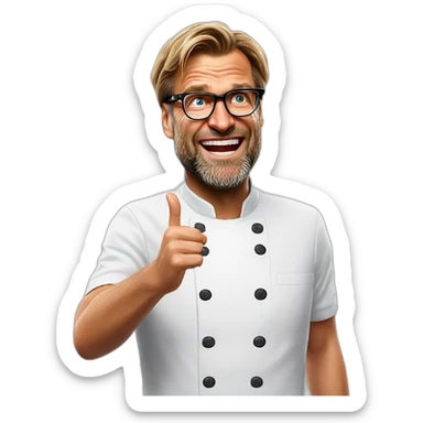 jurgen Klopp is doing "chef's kiss" gesture sticker