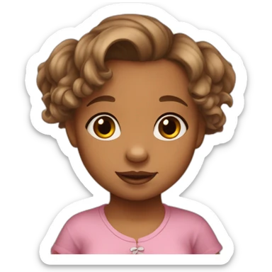 Petit brabanson puppy girl sticker