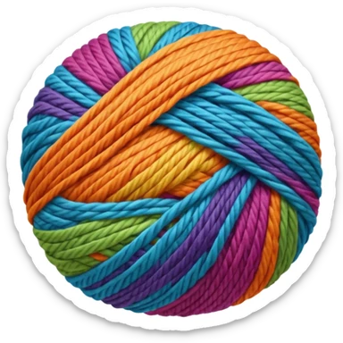 ball of yarn sticker